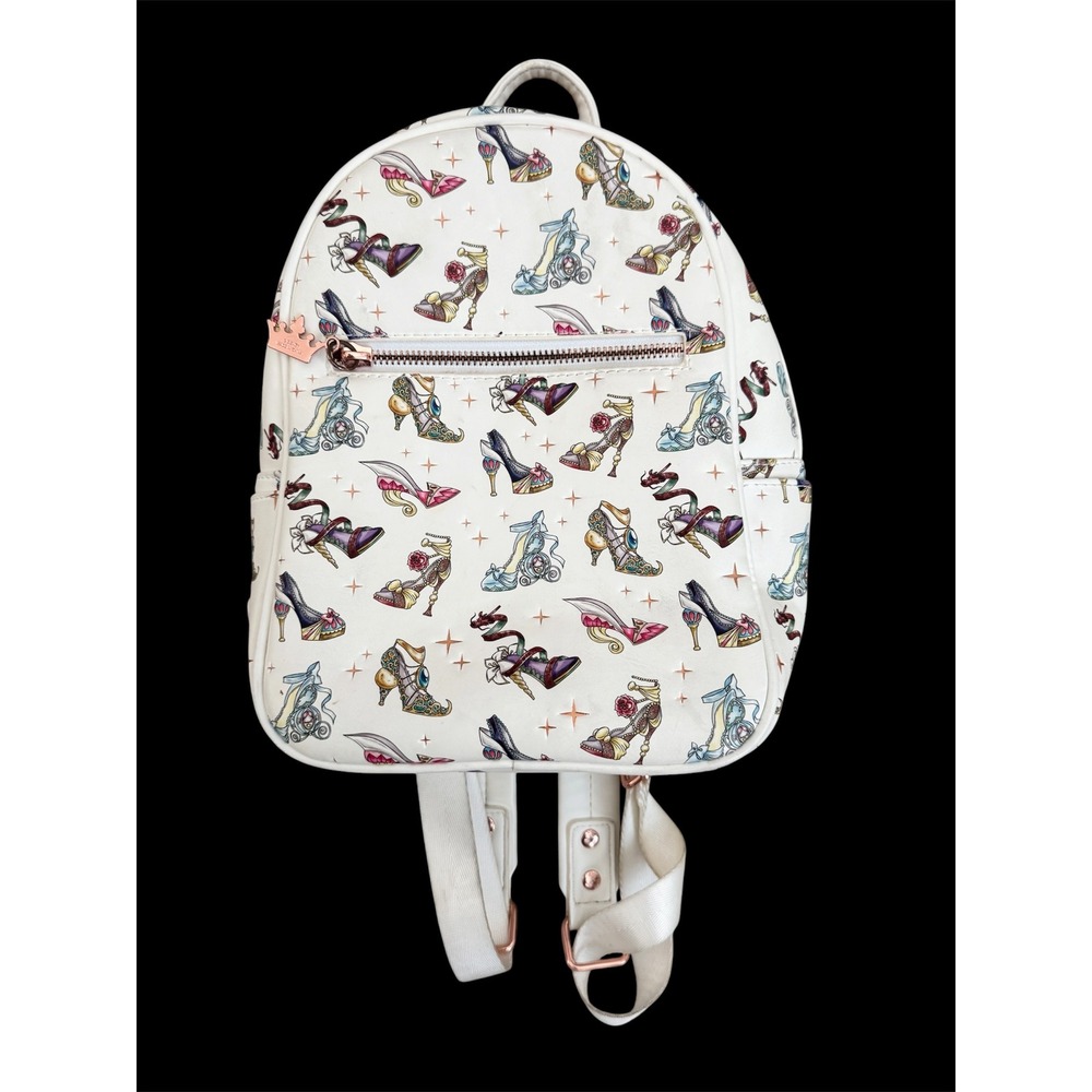 Disney Loungefly EXCLUSIVE Princess Runway Shoe Mini Backpack Rose Gold Hardware
